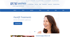 Desktop Screenshot of aestheticbeautycentre.co.uk
